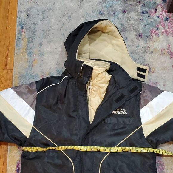 Vintage NWT Pittsburgh Pengiuns NHL & Reebok Heavy Winter Coat Kids Size X/XL - Picture 15 of 16